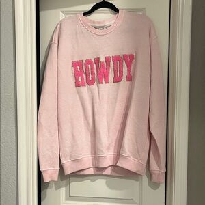 Pink HOWDY Women's Crew Neck Sweater